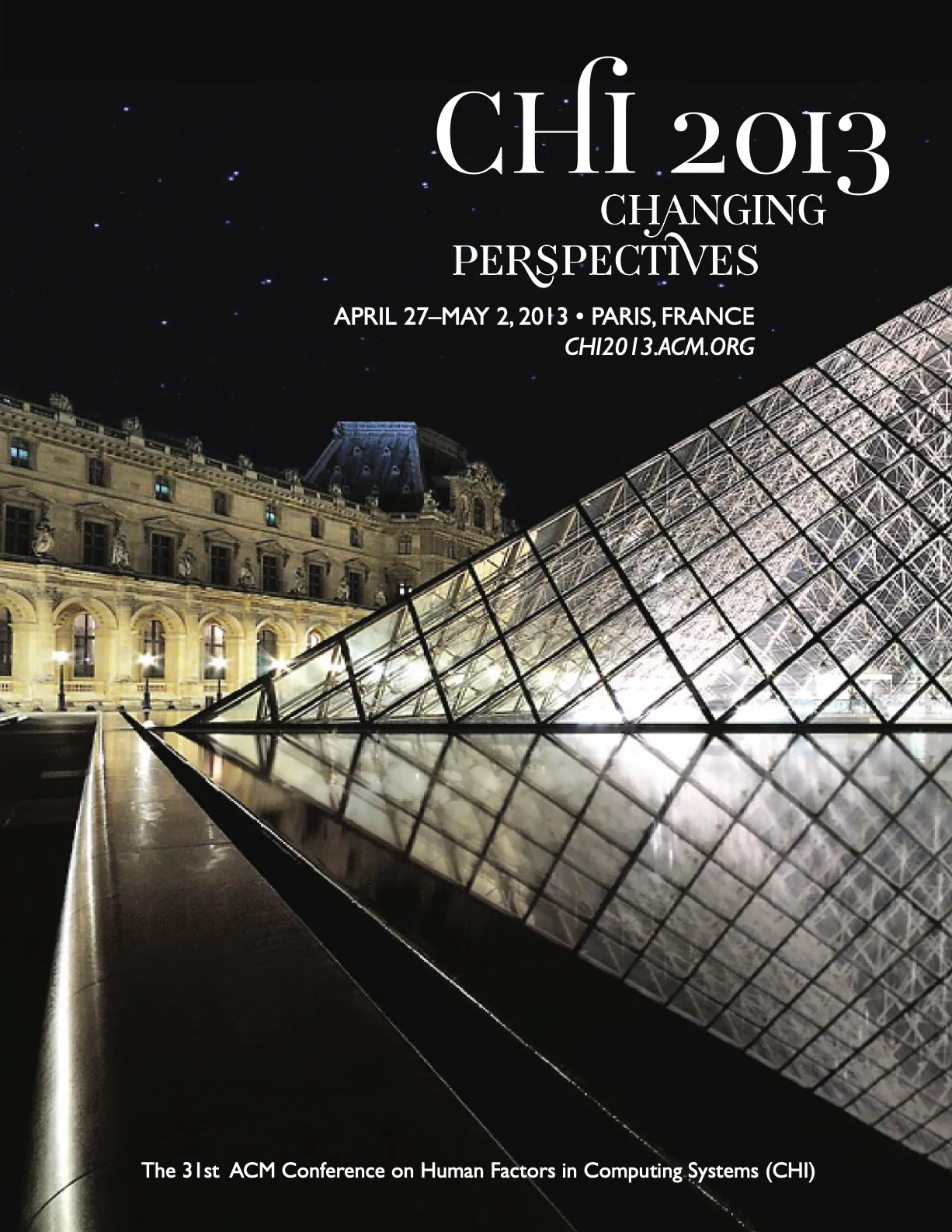 Affiche de CHI 2013, Paris, 27 avril - 2 mai 2013