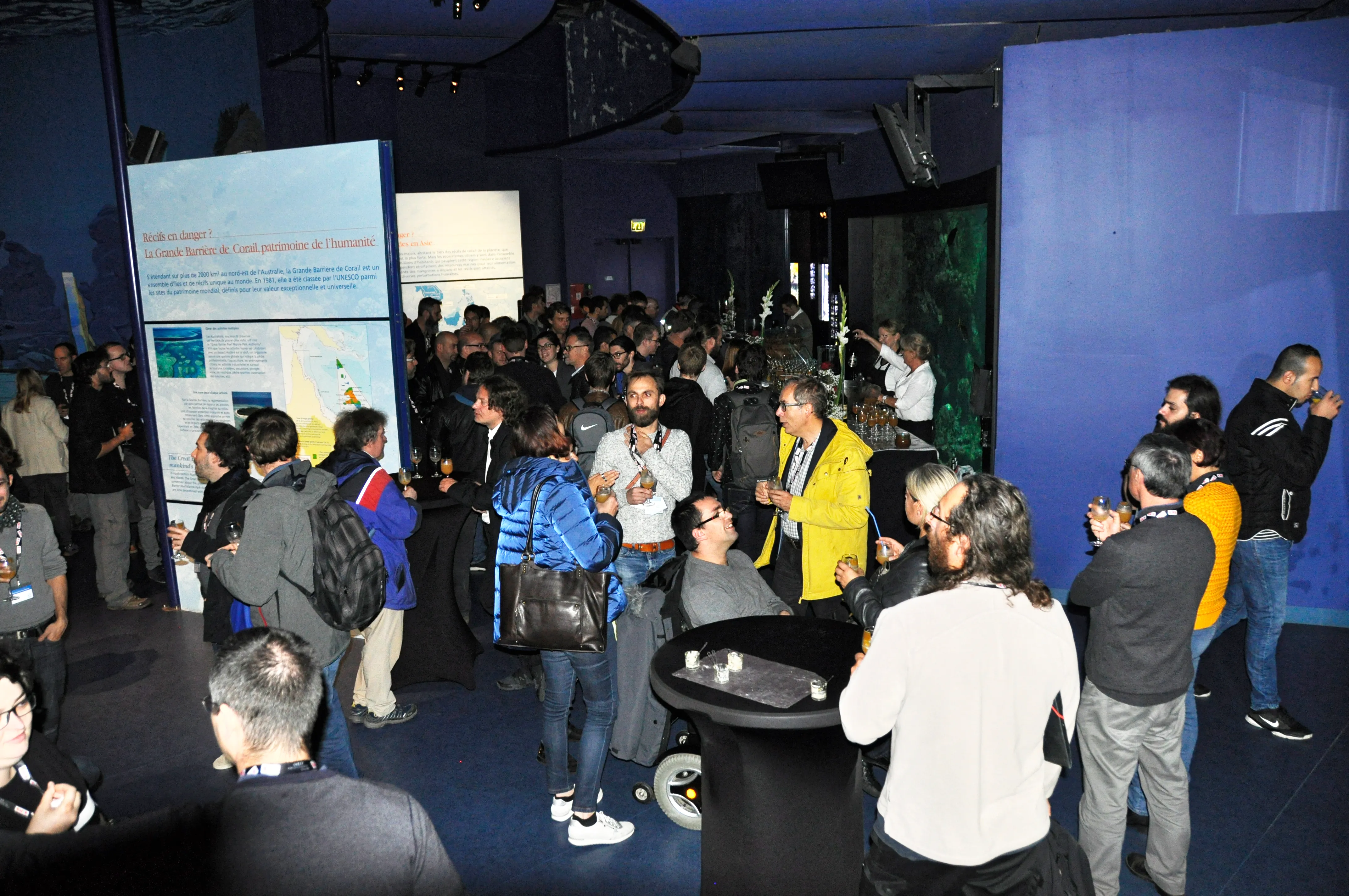 Participants à IHM 18 lors de la soirée de gala